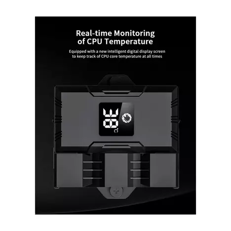 Кулер для процессора Gamemax Gamma 90 Digital BK - Фото 5