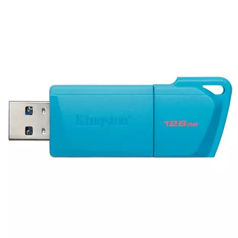 USB флэш-накопитель Kingston 128GB DataTraveler Exodia M Blue USB 3.2 (KC-U2L128-7LB) - Фото 1