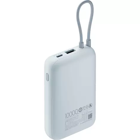 Батарея универсальная Xiaomi 10000mAh 22.5W, Integrated Cable, blue (BHR9073GL) - Фото 4