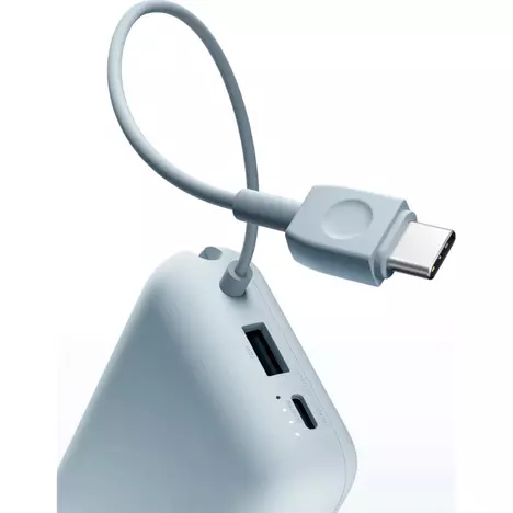 Батарея универсальная Xiaomi 10000mAh 22.5W, Integrated Cable, blue (BHR9073GL) - Фото 7