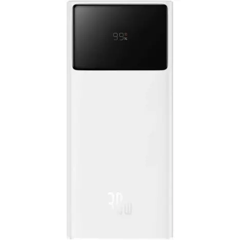 Батарея универсальная Baseus Star-Lord 20000mAh 30W OE, white (P10022904213-00) - Фото 1