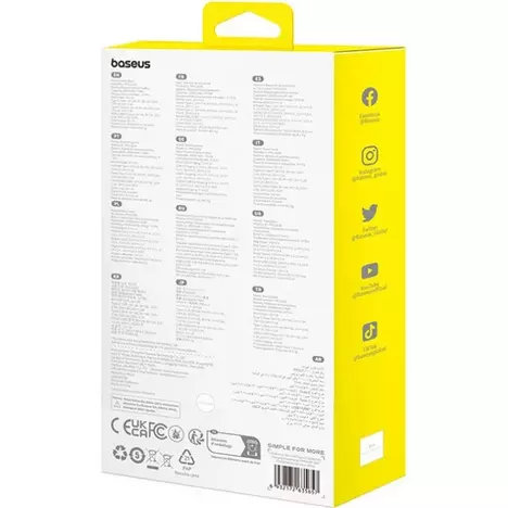 Батарея универсальная Baseus Star-Lord 20000mAh 30W OE, white (P10022904213-00) - Фото 7