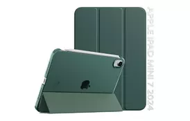 Чохол до планшета BeCover Tri Fold Hard Apple iPad Mini 7 2024 Dark Green (712451) - Фото