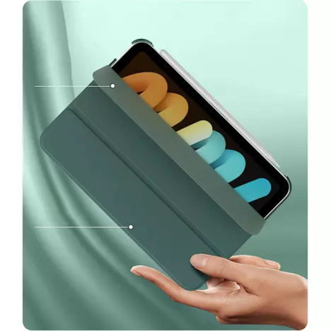 Чехол для планшета BeCover Tri Fold Hard Apple iPad Mini 7 2024 Dark Green (712451) - Фото 6