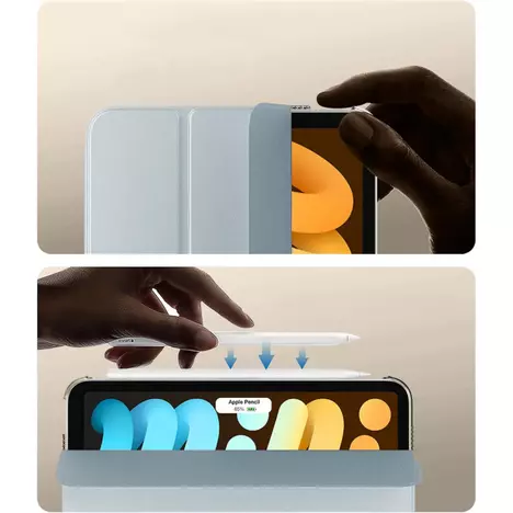 Чехол для планшета BeCover Tri Fold Hard Apple iPad Mini 7 2024 Light Blue (712453) - Фото 6