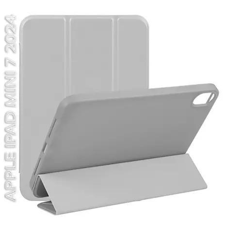 Чехол для планшета BeCover Tri Fold Hard TPU Apple iPad Mini 7 2024 Gray (712446) - Фото 5