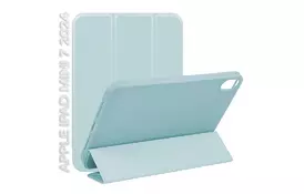 Чохол до планшета BeCover Tri Fold Hard TPU Apple iPad Mini 7 2024 Light Blue (712447) - Фото