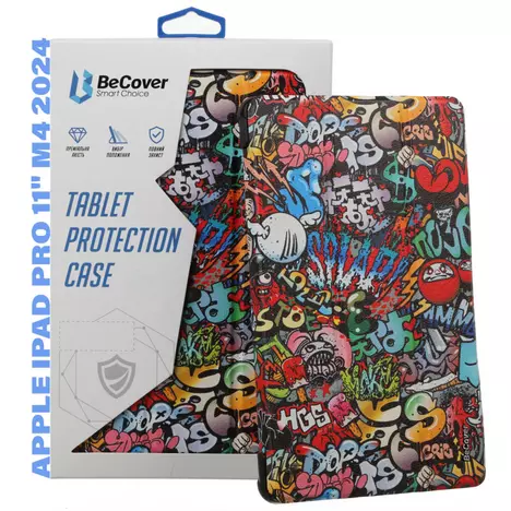 Чехол для планшета BeCover Smart Case Apple iPad Pro 11'' M4 2024 Graffiti (711637) - Фото 9