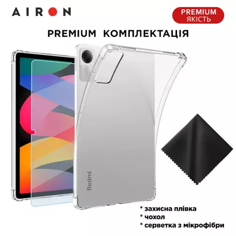 Чехол для планшета AirOn EVA Xiaomi Redmi Pad SE 11'' 2023 transparent (4822352781140) - Фото 2