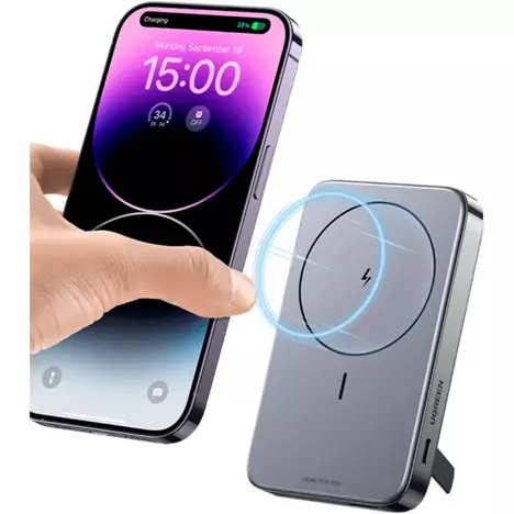 Батарея универсальная Ugreen 10000mAh 20W Mini Magnetic Wireless (15086) (PB206) - Фото 1