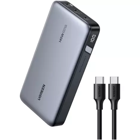 Батарея универсальная Ugreen 25000mAh 145W Two-way PD 3.1 grey (PB205) - Фото 7