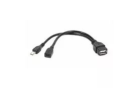 Дата кабель USB 2.0 Mini 5P to AF 0.15m Cablexpert (A-OTG-AFBM-04) - Фото