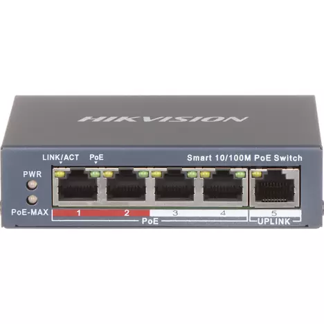Коммутатор сетевой Hikvision DS-3E1105P-EI/V2 - Фото 4