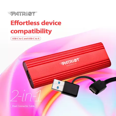 Накопитель SSD USB-C 1TB Patriot (PTPL1TBPEC) - Фото 5