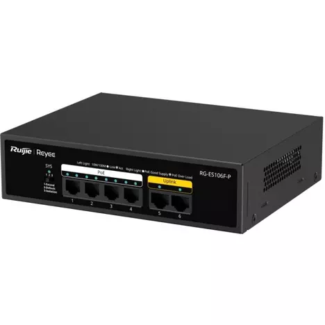 Коммутатор сетевой Ruijie Networks RG-ES106F-P - Фото 6