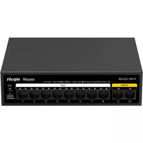 Коммутатор сетевой Ruijie Networks RG-ES110F-P - Фото 3
