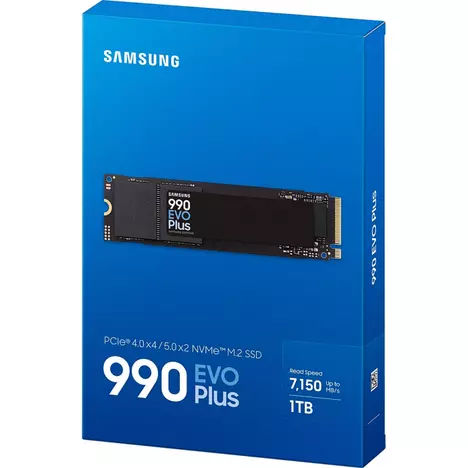Накопитель SSD M.2 2280 1TB 990 EVO Plus Samsung (MZ-V9S1T0BW) - Фото 2