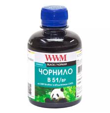 Чернила WWM Brother DCP-T300/T500W/T700W 200г Black Pigmented (B51/BP)