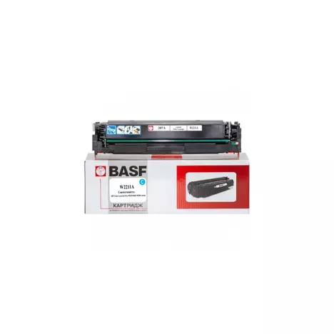 Картридж BASF HP CLJ M255, MFP M282/M283, W2211A Cyan 1250ст (BASF-KT-W2211A) - Фото 1