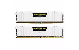 Модуль памяти для компьютера DDR4 16GB (2x8GB) 3000 MHz LPX White CORSAIR (CMK16GX4M2B3000C15W) - Фото