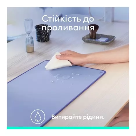 Коврик для мышки Logitech Desk Mat Studio Series Lilac (956-000149) - Фото 6