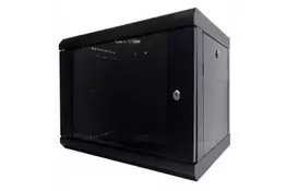Шкаф настенный Hypernet 9U 19" 600x450 (WMNC-9U-FLAT-BLACK) - Фото