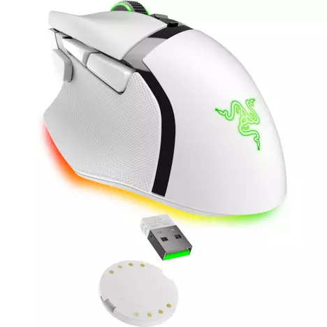 Мышка Razer Basilisk V3 Pro 35K Wireless/Bluetooth White (RZ01-05240200-R3G1) - Фото 9