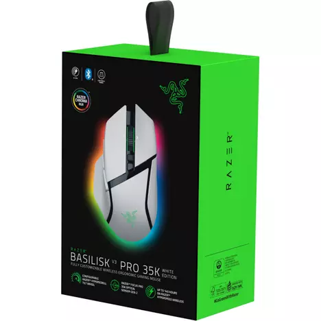 Мышка Razer Basilisk V3 Pro 35K Wireless/Bluetooth White (RZ01-05240200-R3G1) - Фото 11