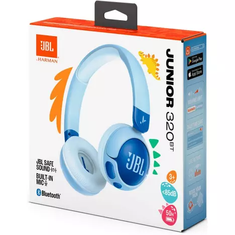 Наушники JBL JR 320BT Blue (JBLJR320BTBLU) - Фото 4