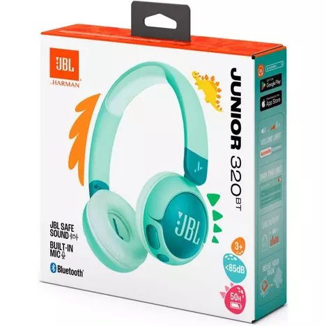 Наушники JBL JR 320BT Green (JBLJR320BTGRN) - Фото 1