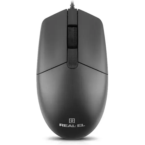 Мышка REAL-EL RM-210 USB Black (EL123200036) - Фото 1