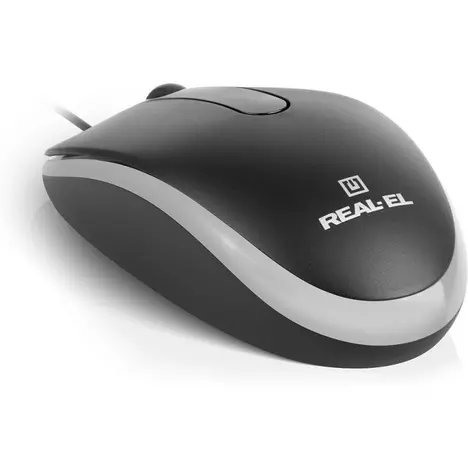 Мышка REAL-EL RM-215 USB Black/Gray (EL123200037) - Фото 4