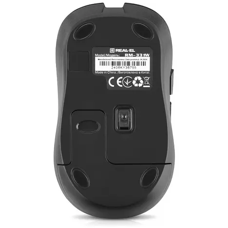 Мышка REAL-EL RM-331W Wireless Black (EL123200044) - Фото 5