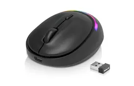 Мышка REAL-EL RM-440W Wireless/Bluetooth Black (EL123200045) - Фото