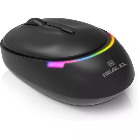 Мышка REAL-EL RM-440W Wireless/Bluetooth Black (EL123200045) - Фото 10