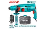 Перфоратор Total TH308268-2 SDS-Plus, 800Вт, 0-4000об/мх + патрон (TH308268-2)
