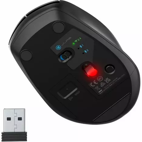 Мышка Jlab GO Mouse Wireless/Bluetooth Black (IEUMGOMOUSERBLK124) - Фото 9