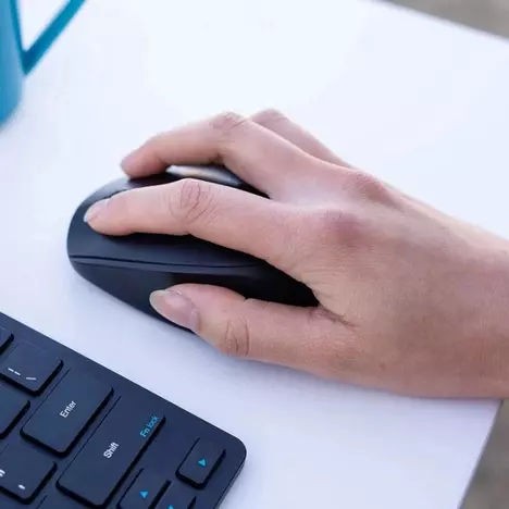 Мышка Jlab GO Mouse Wireless/Bluetooth Black (IEUMGOMOUSERBLK124) - Фото 1