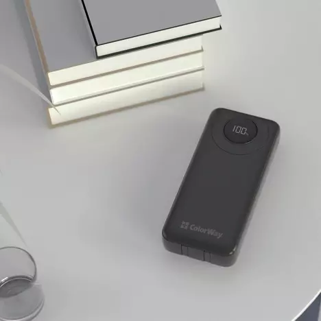Батарея универсальная ColorWay 20 000 mAh EnergyPlus PD/18W, QC3.0/22.5W, Black (CW-PB200LPB4BK-PDD) - Фото 11