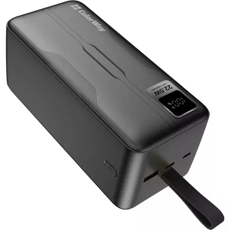 Батарея универсальная ColorWay 50 000 mAh PD/18W, QC3.0/22.5, Digital Display, Black (CW-PB500LPC5BK-PDD) - Фото 3