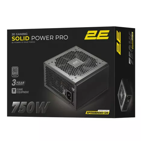 Блок питания 2E 750W GAMING Solid Power Pro (2E-SP750BRSMII-120) - Фото 3