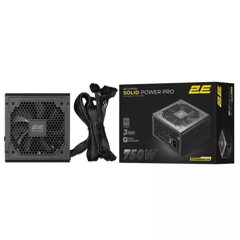 Блок питания 2E 750W GAMING Solid Power Pro (2E-SP750BRSMII-120) - Фото 5