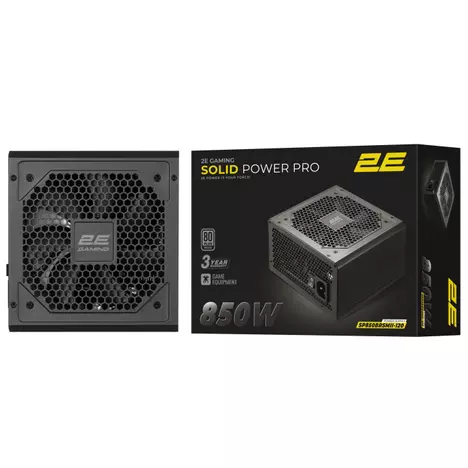 Блок питания 2E 850W GAMING Solid Power Pro (2E-SP850BRSMII-120) - Фото 4