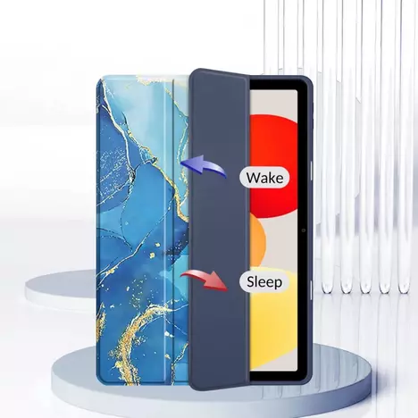 Чехол для планшета BeCover Soft Edge TPU Xiaomi Redmi Pad SE 8.7'' Blue Marble (712572) - Фото 7