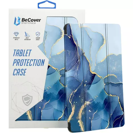 Чехол для планшета BeCover Soft Edge TPU Xiaomi Redmi Pad SE 8.7'' Blue Marble (712572) - Фото 6
