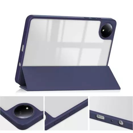 Чехол для планшета BeCover Soft Edge TPU Xiaomi Redmi Pad SE 8.7'' Blue Marble (712572) - Фото 4