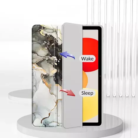 Чехол для планшета BeCover Soft Edge TPU Xiaomi Redmi Pad SE 8.7'' Gray Marble (712575) - Фото 6