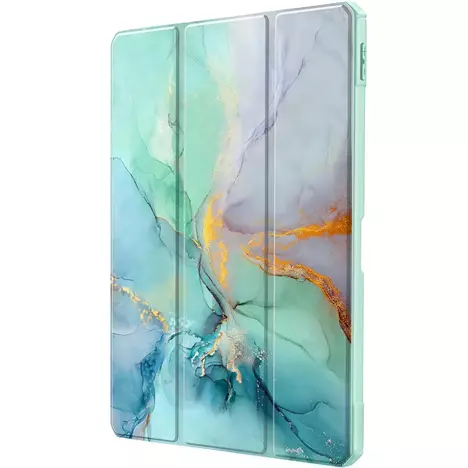 Чехол для планшета BeCover Soft Edge TPU Xiaomi Redmi Pad SE 8.7'' Green Marble (712574) - Фото 6
