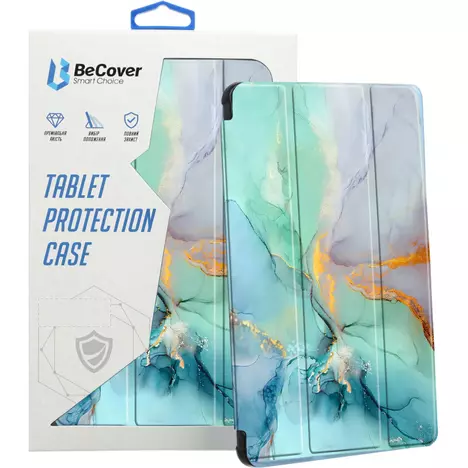 Чехол для планшета BeCover Soft Edge TPU Xiaomi Redmi Pad SE 8.7'' Green Marble (712574) - Фото 8