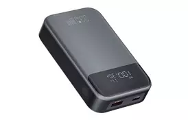 Батарея універсальна XO 10000mAh, PD/30W, QC/22.5W, PPS/33W, black (PR232_Black) - Фото
